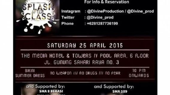 Today's Memory, April 23, 2015: Slash After Class, High School Children's Bikini Party In Jakarta Criticized By KPAI