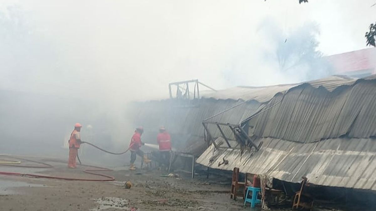 13 kiosques du centre de détention de l’armée de l’air indonésienne dans Halim Ludes ont pris feu