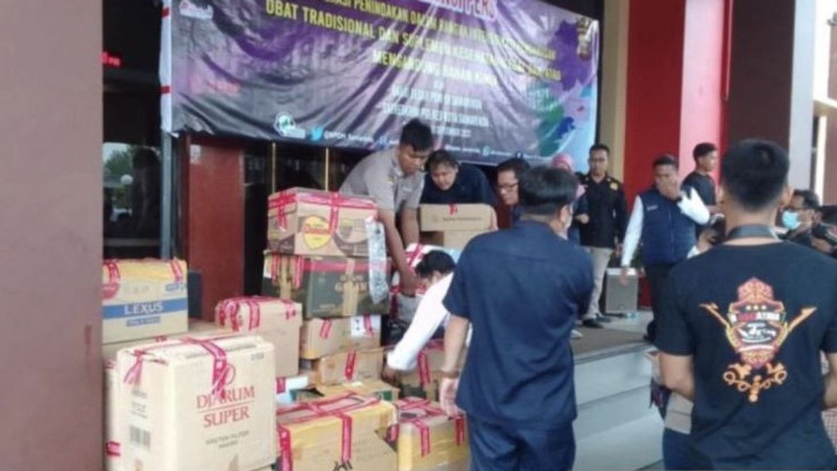 Samarinda Police Reveals Illegal Herbal Medicine Case Worth IDR 837 Million