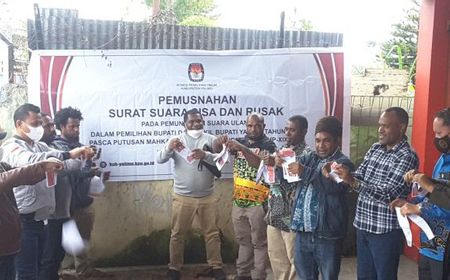 KPU Yalimo Musnahkan 159 Surat Suara