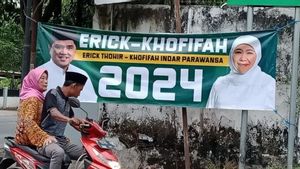 Poster Erick Thohir-Khofifah Jelang Pilpres 2024 Banyak Ditemukan di Jember, Gubernur Jatim: Wis ta Mbak