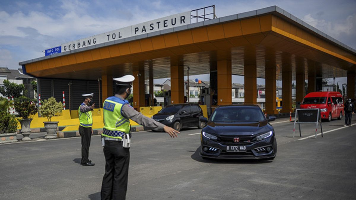 The Police Will Apply Odd-Even At The Access Toll Gate To The City Of Bandung