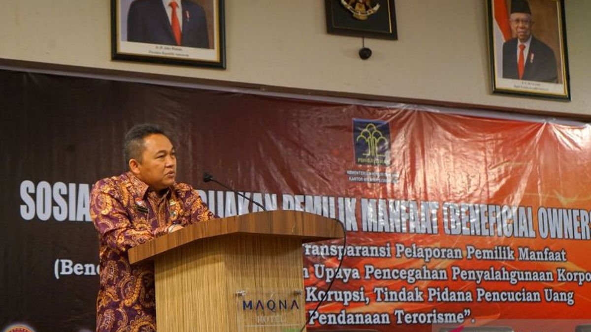 防止TPPU，Kanwil Kemenkumham Gorontalo受益所有人政策的社会化