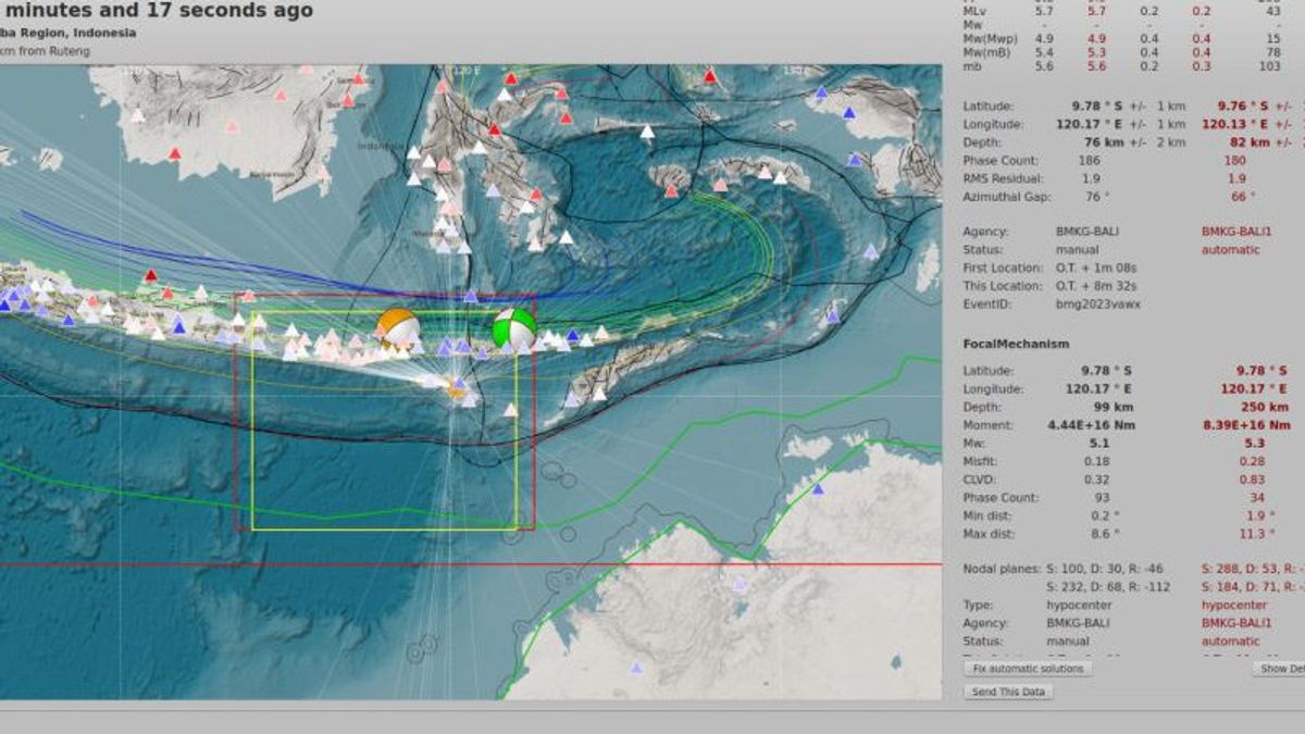 M 5.3 Waingapu Earthquake NTT Due To Deformation Of The Indo-Australian Plate