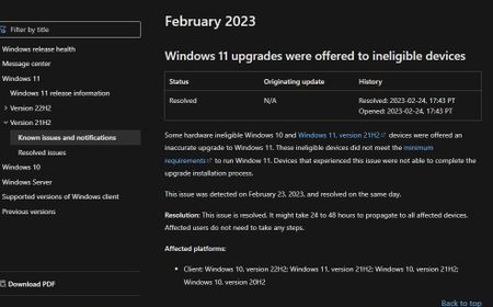 Microsoft Tak Sengaja Meluncurkan Pembaruan Windows 11 ke Perangkat yang Tidak Mendukung