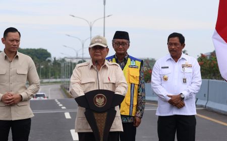 Resmikan Flyover Madukoro, Prabowo Ingatkan Pembangunan Infrastruktur Harus Sesuai Spesifikasi