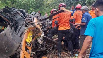 Truck Blong Brake Enters Abyss, Driver Dies Trapped