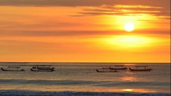 Tourists Have Vacation In Bali, Crowded Kuta Beach, Crawling Solid Kuta Street