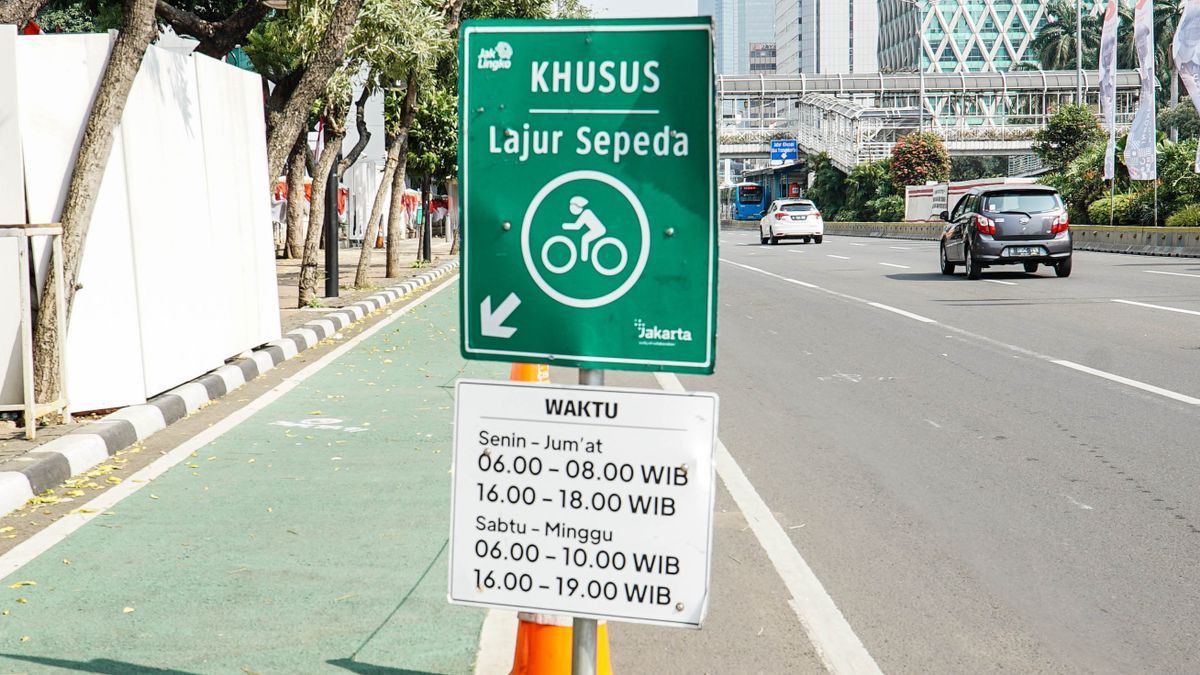 Anies Prépare Des Règles De Piste De Vélo Permanente Roadbike à JLNT Kp Melayu Et Sudirman-Thamrin, Voici La Fuite