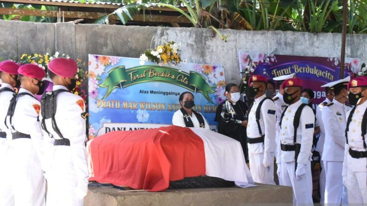 Jenazah Praka Mar Wilson Korban Serangan KKB Papua Dimakamkan Secara Militer di Kupang