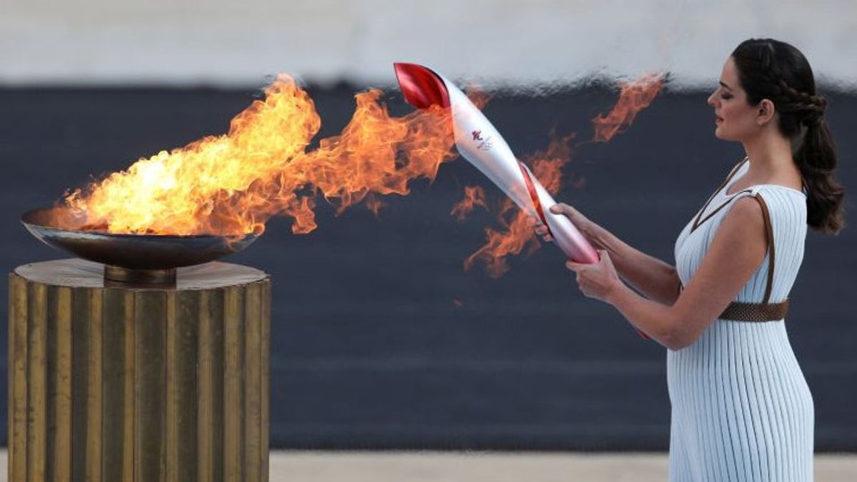 Api Olimpiade Tiba di China Jelang Olimpiade Musim Dingin Beijing 2022