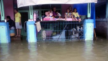 Hundreds Of Houses In Karawang Were Submerged By Floods Due To High Rainfall In Last Few Days