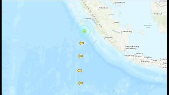 西スマトラのメンタワイでマグニチュード6.0の地震が発生しました。これがBMKG分析です。