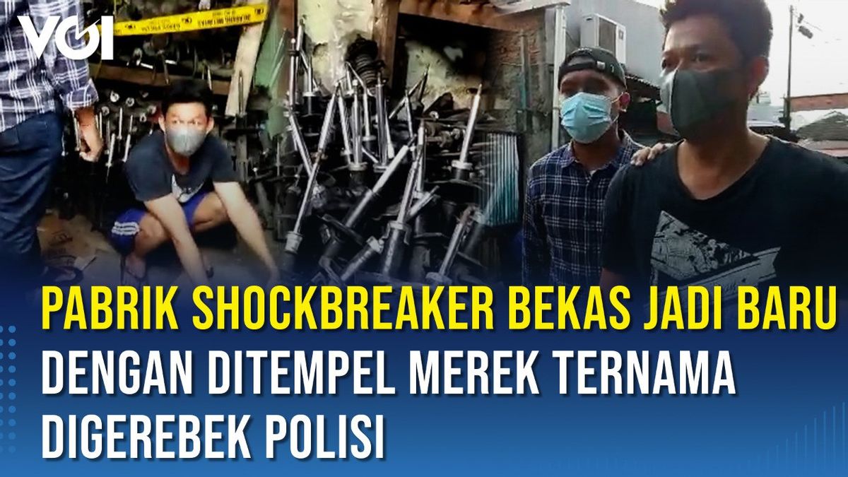 Video: Pabrik Shockbreaker Rekondisi yang Ditempel Merek Ternama Palsu Digerebek Polisi