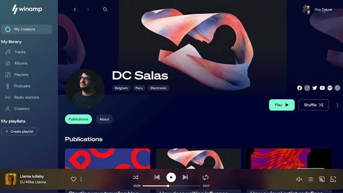 Winamp Player Mencoba Bangkit dengan Hadirkan Antarmuka dan Fitur Baru Lebih Modern