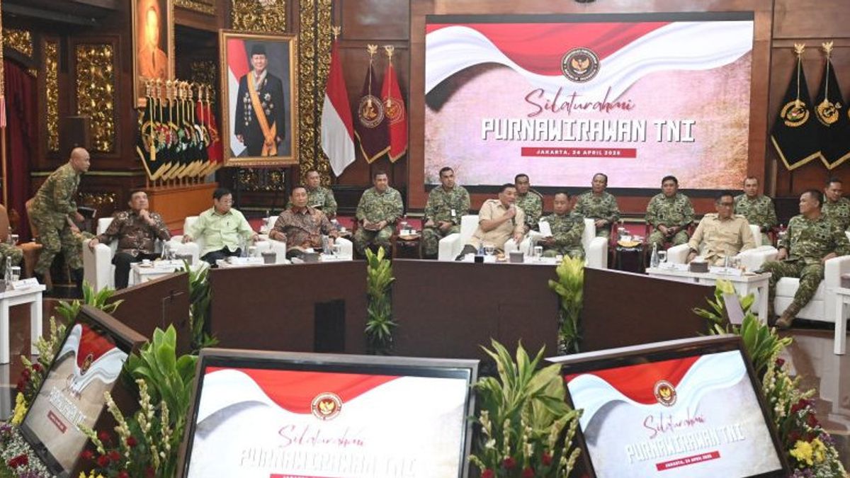 Menhan Bahas Program Pertahanan Bersama Para Purnawirawan TNI
