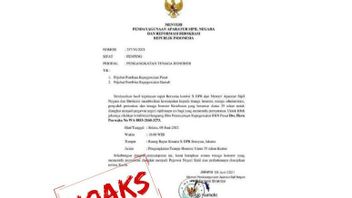 News Of The Appointment Of Honorary Employees To ASN, Kemenpan RB: Beware Of Fake Letters
