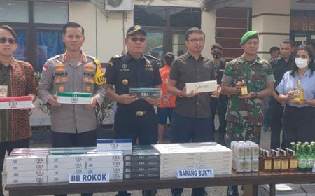 Polres Bengkayang Kalbar Sita Miras dan Rokok Ilegal dari Malaysia