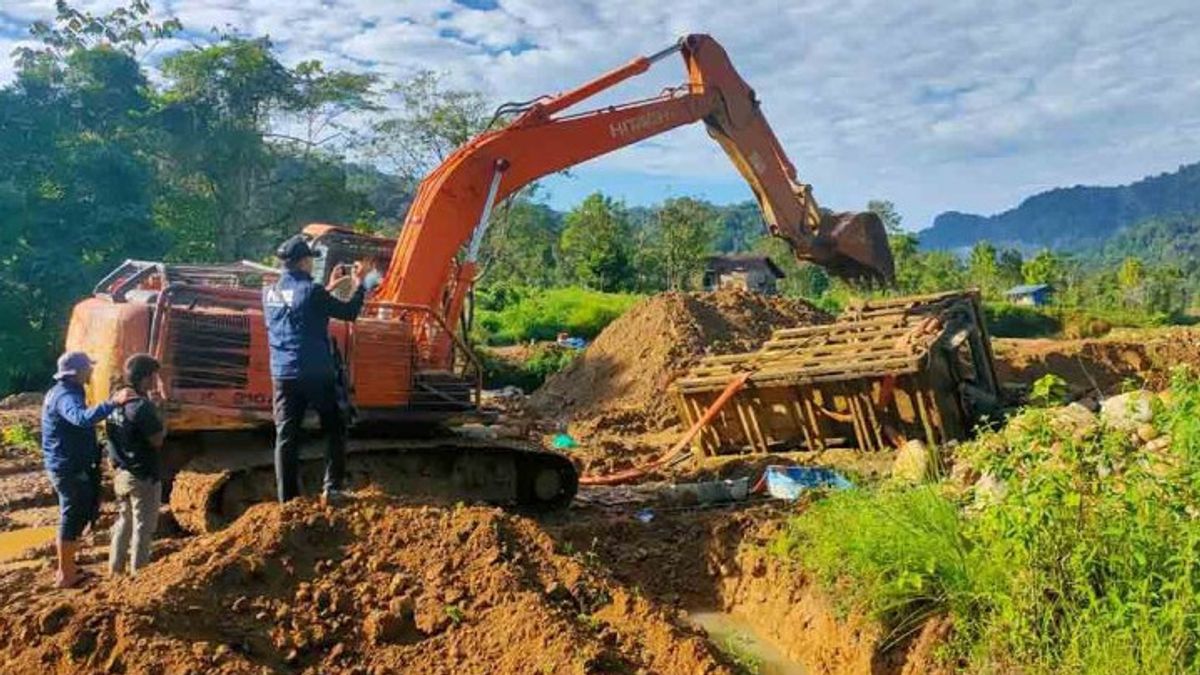 Aceh Police Arrest 4 Suspected Perpetrators Of Illegal Gold Mining
