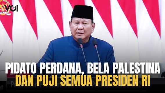 Pidato Perdana  Lengkap Presiden Prabowo Subianto, Bela Palestina dan Puji Semua Presiden RI