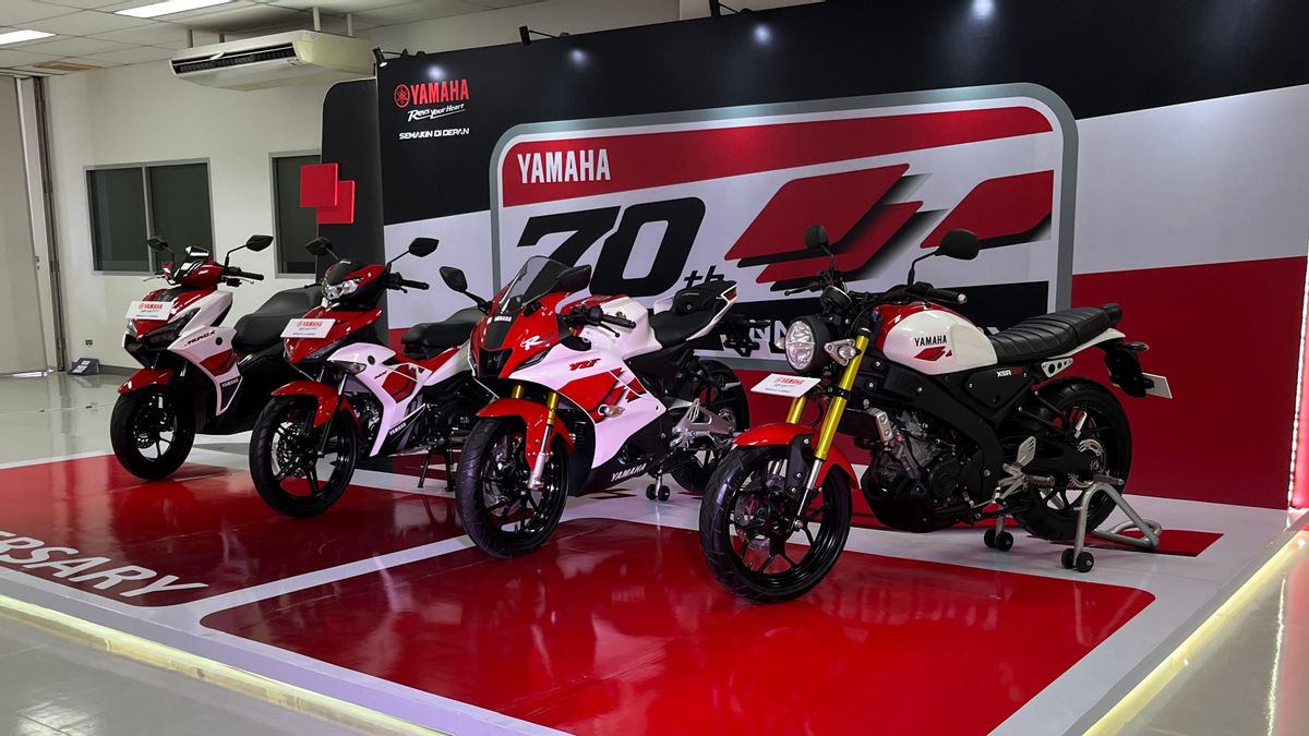 Yamaha Indonesia Releases 70th Anniversary Livery for MX King, Aerox, R15M and XSR 155