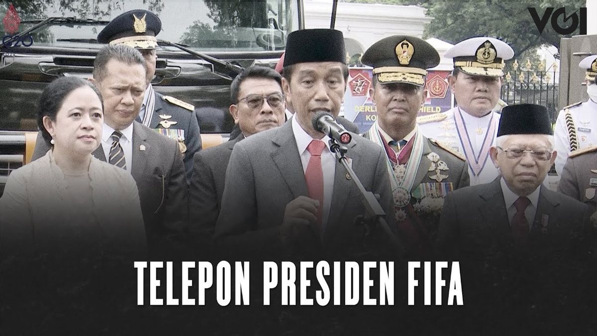 VIDEO: Discussing The Impact Tragedy, President Jokowi Claimed To Be The President Of FIFA Infantino's Phone