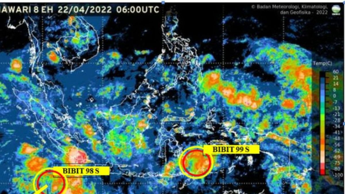 2 Bibit Siklon Tropis Berdampak Tak Langsung Hujan Sedang-Lebat