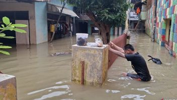    Banjir Bidara Cina Jaktim Capai 1,7 Meter