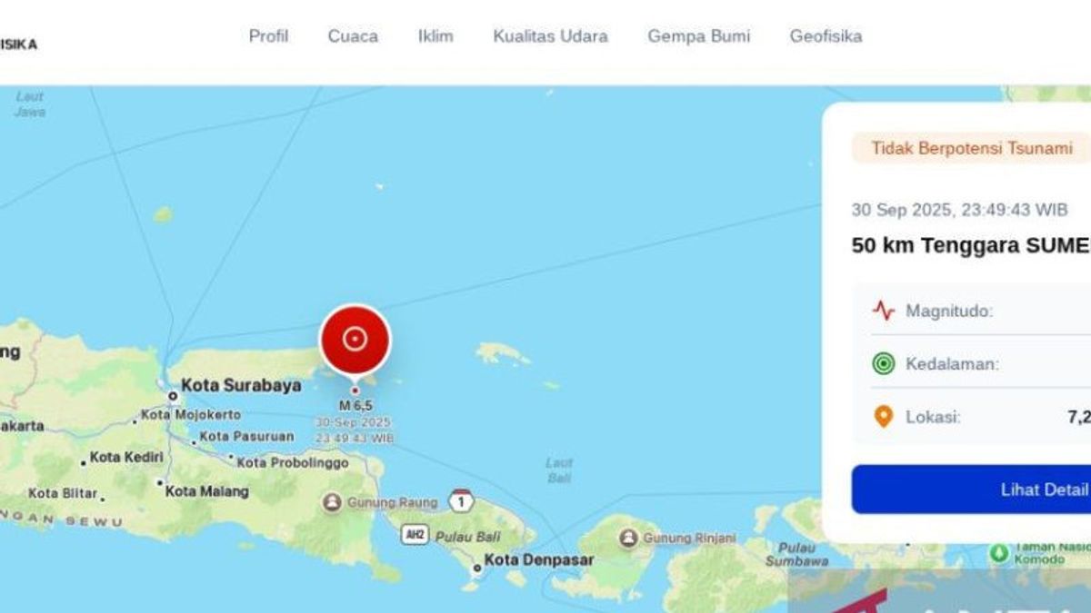 Sejarah Panjang Gempa di Sumenep, dari Abad ke-19 hingga Terbaru M6,0 Guncang Pulau Sapudi