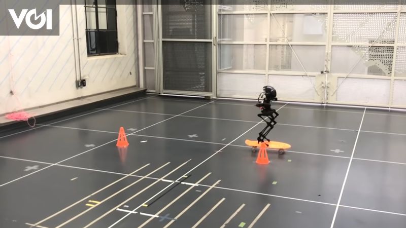 This Smart Robot Can Fly and Skateboard