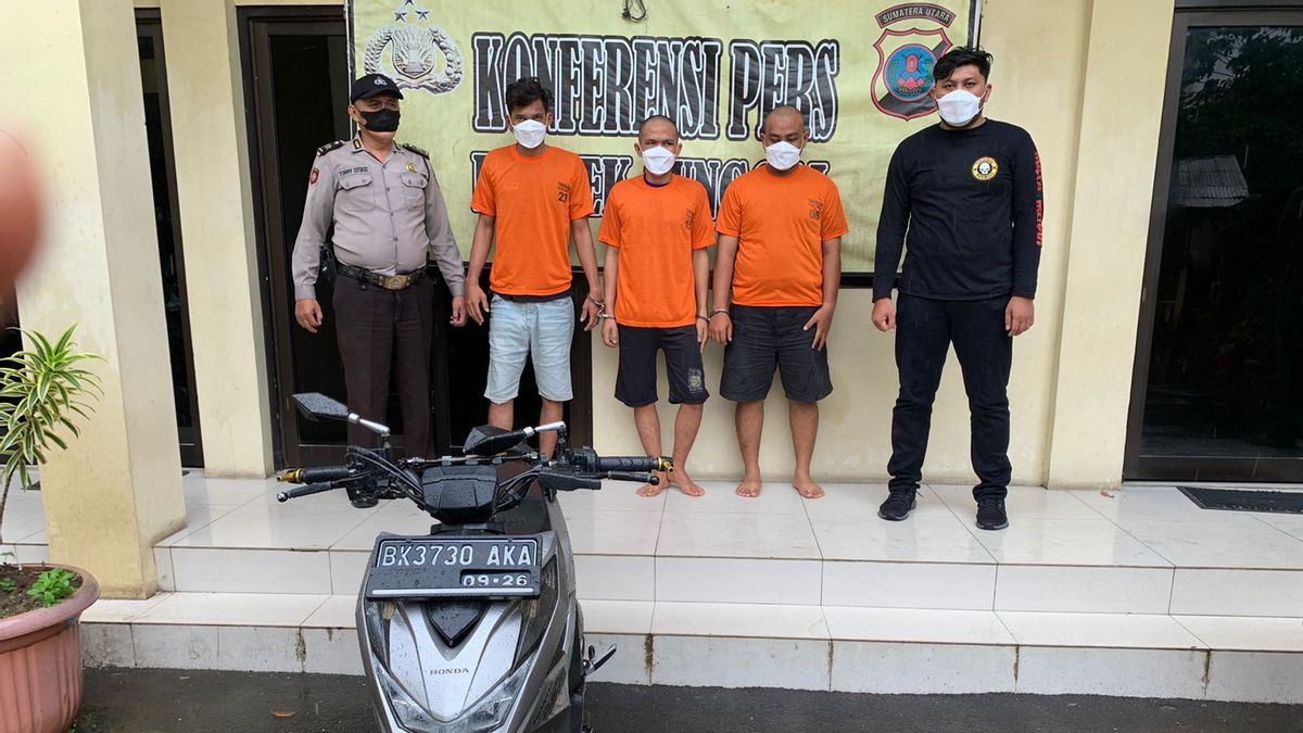 3 Members Of A Motorcycle Gang In Medan Arrested