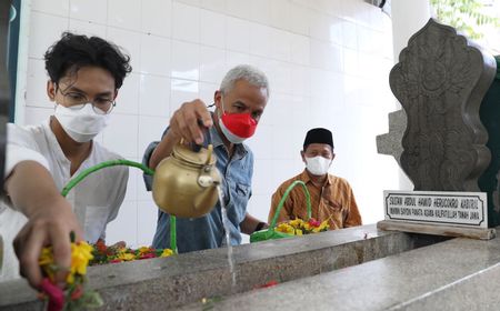 Ditemani Istri dan Anak, Ganjar Juga Ziarah ke Makam Pangeran Diponegoro: Jateng, Yogya dan Makassar Ada Ikatan Sejarah