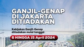 6 Hingga 15 April 2024, Jakarta Bebas Ganjil-Genap