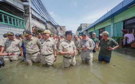 Jakut Banjir Rob Sejak Jumat, Sore Ini Masih Terendam Hingga 40 Cm