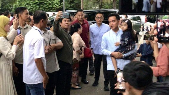 Gibran, Selvi Ananda And 2 Children Continue Halalbihalal To Prabowo's Residence In Jakarta