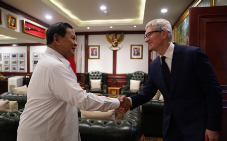 Usai Kirim Surat Ucapan Selamat, Bos Apple Tim Cook Kunjungi Prabowo sebagai Presiden Terpilih