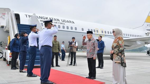Vice President Ma'ruf Arrived In Merauke For The Kunker Series In Papua