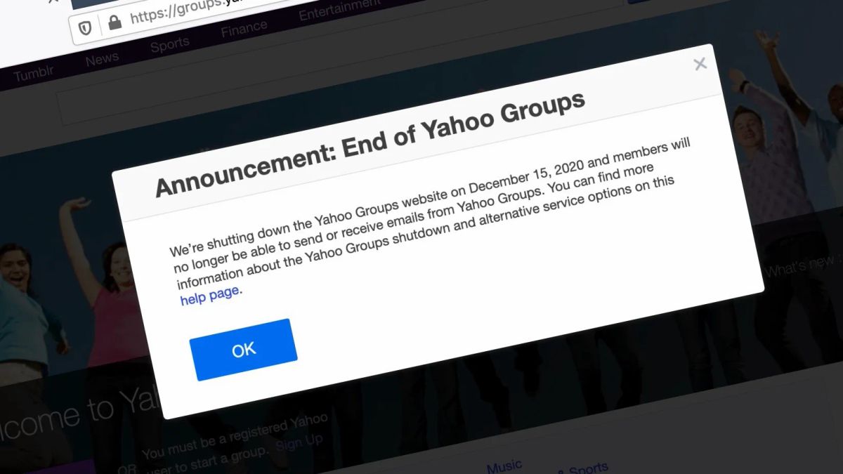 Yahoo Groups Officially Closed