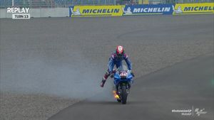 Motor Aleix Rins Terbakar di Lintasan, FP4 MotoGP Mandalika 2022 Terpaksa Berhenti Sementara