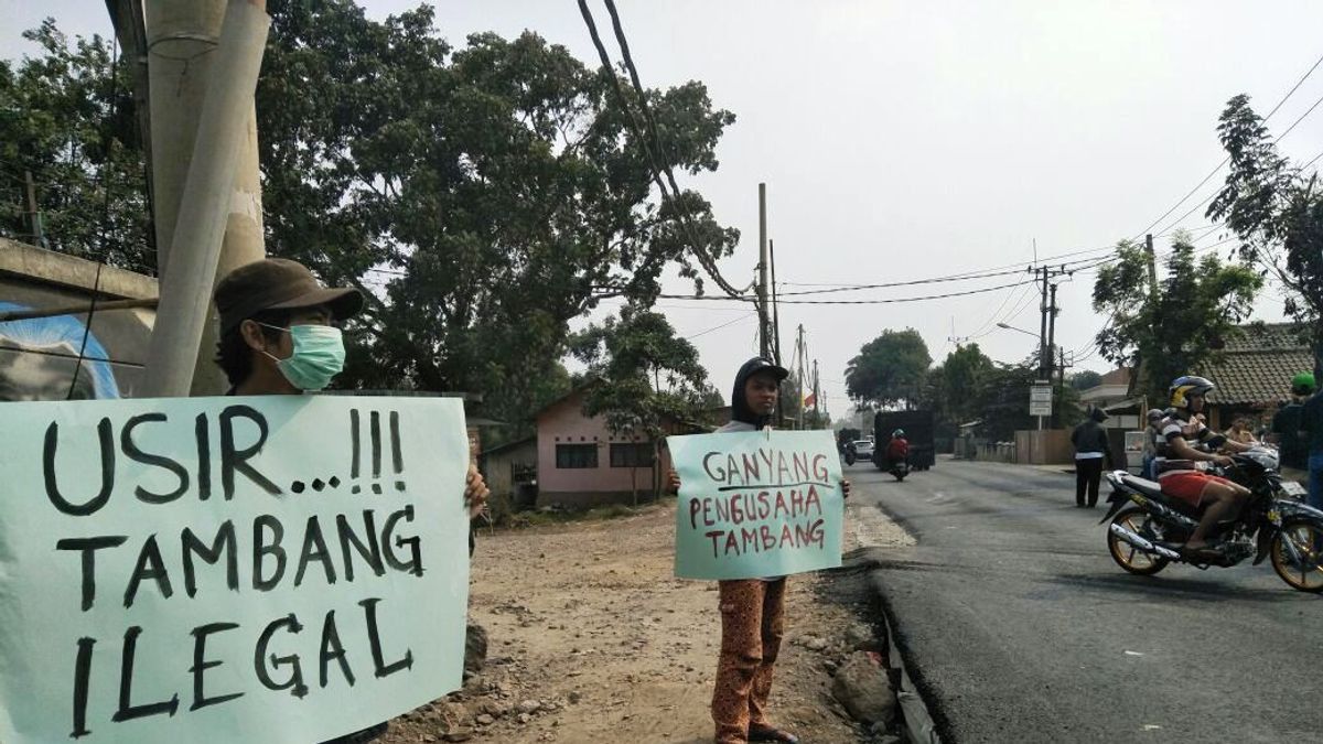 جدل طريق التعدين ، Pj Regent Bogor أمر به الحاكم المكتب في بارونغ بانجانج