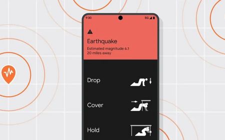 Google Luncurkan Peringatan Gempa Bumi Android di AS