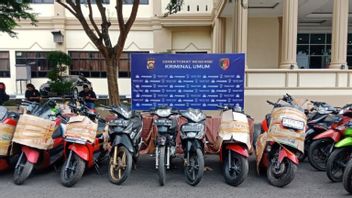 占碑地区警方揭露从雅加达盗窃51辆摩托车的案件