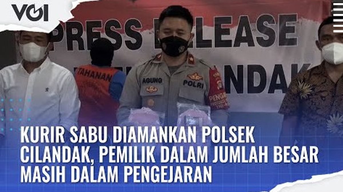 VIDEO: Courier Of Methamphetamine Arrested By Cilandak Police, Large Number Of Owners Are Still Being Chased