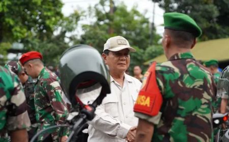 Menhan Prabowo Minta TNI-Polri Kompak Jaga Kerukunan dan Tak Mudah Terprovokasi