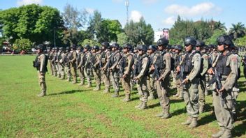 数百人のNTT警察ブリモブ要員がカルテンツ平和タスクフォースに参加するためにパプアに派遣されました