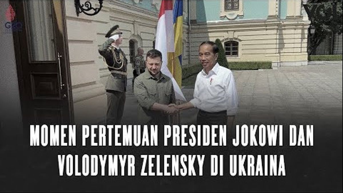 视频：佐科威总统和弗拉基米尔·泽伦斯基在乌克兰会面