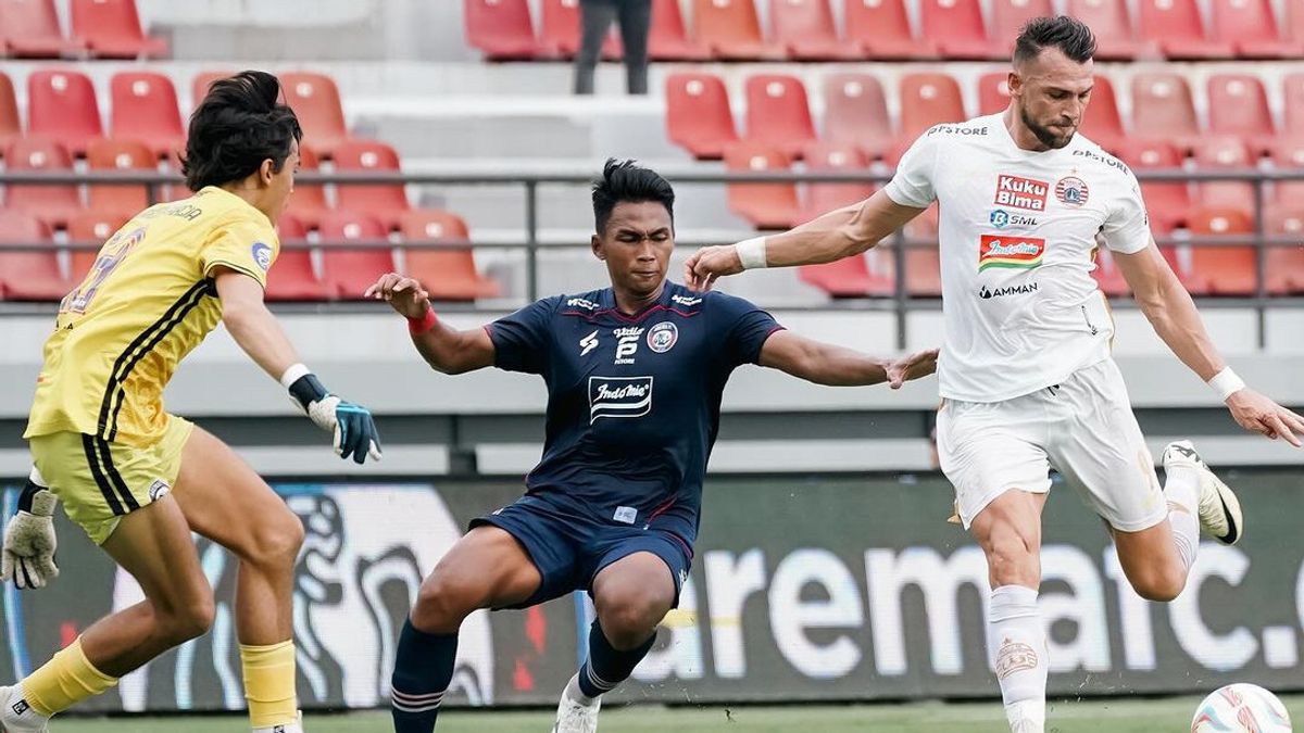 Hasil Liga 1 2023/2024: Arema FC Curi Tiga Poin, Persija Telan Kekalahan Lagi