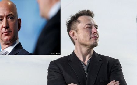 Mirip Anak Kecil, Musk dan Bezos Kembali Bertengkar tentang Pergi ke Bulan