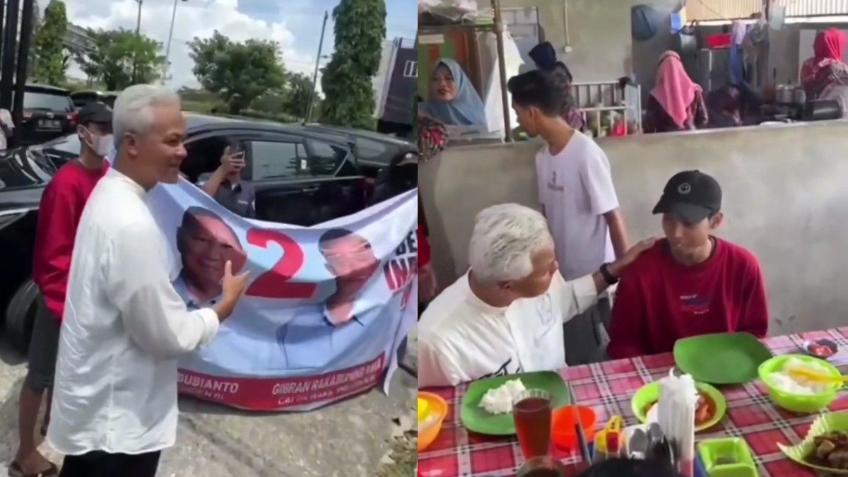 Diteriaki "Bokep" Pendukung Prabowo di Balikpapan, Ganjar Pilih Ajak Makan Bareng