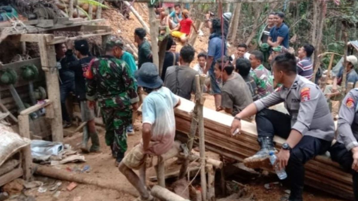 TNIメンバーがセカタクカルタラの違法な金鉱で殺害